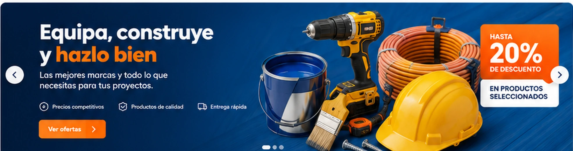 Equipa, construye y hazlo bien: herramientas, pinturas y materiales