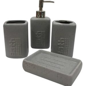 Accesorios de Sobreponer para Baño Ceramica Gris