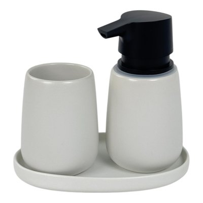Accesorios de Sobreponer para Baño de Ceramica Blanco-negro