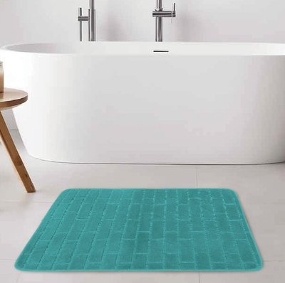 Alfombras SRS47025 45.72 cm x 45.72 cm + 45.72 cm x 76.20 cm Microfibra Ladrillo Aqua — para Baño Alfombras SRS47025 45.72 cm x 45.72 cm + 45.72 cm x 76.20 cm Microfibra Ladrillo Aqua — para Baño