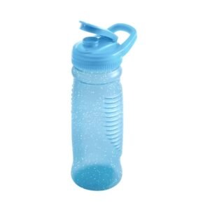Botella Fit 680.1 ml (23 Fl Oz) Plastico Celeste con Glitter y Agarradero