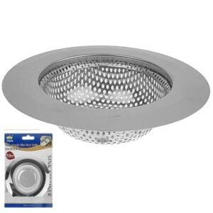 Canasta para desagüe de fregadero 11 cm en metal cromado