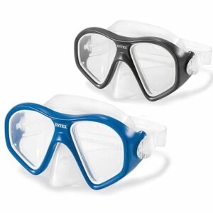 Careta para Buceo Plastico Azul/negro