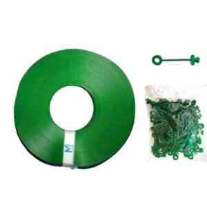 Cinta Cubremalla Ciclon 63 mm x 45 m Plastico Verde Pasto con Remache