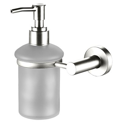 Dispensador de Jabón Líquido WADFOW WZG1519 con Soporte de Cristal de 180 ml Dispensador de Jabón Líquido WADFOW WZG1519 con Soporte de Cristal de 180 ml
