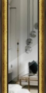 Espejo con Marco 36 cm x 105 cm Dorado Antiguo Contemporaneo ECO-12 Ps