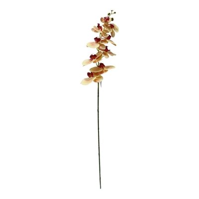 Flor Artificial 91 cm Plastico Orquidea Amarillo Rama