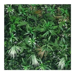 Follaje Artificial para Jardin Vertical 1 m x 1 m Mix de Plantas