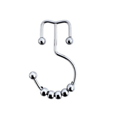 Gancho Cromado para Cortina de Baño con Roller Doble, Modelo 711-1431418, SIN MARCA Gancho Cromado para Cortina de Baño con Roller Doble, Modelo 711-1431418, SIN MARCA