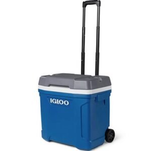 Hielera 28.39 l (30 Qt) Plastico Insulado Azul con Ruedas