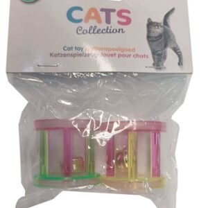 Juguete para Gato 4 cm x 4 cm x 4 cm Plastico Multicolor con Campana