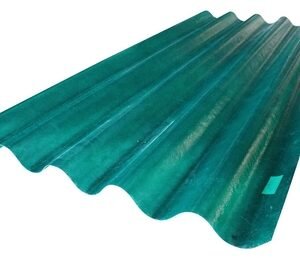 Lamina 100 (0.6 mm) 0.91 m x 3.05 m (3 Ft x 10 Ft) P-7 — Canal Techo Fibra de Vidrio Verde Calibre