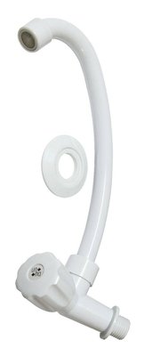 Llave Fregadero de Pared 12.7 mm (1/2 in) Sencilla Manecilla Pomo Plastico Blanco Llave Fregadero de Pared 12.7 mm (1/2 in) Sencilla Manecilla Pomo Plastico Blanco