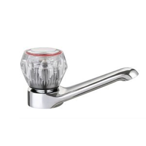 Llave Lavabo 12.7 mm (1/2 in) Sencilla Manecilla Acrilica Verve Metal Cromado
