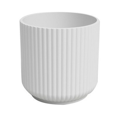 Maceta 15 cm x 14.5 cm Ceramica Blanco Luna Maceta 15 cm x 14.5 cm Ceramica Blanco Luna
