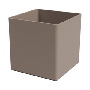 Maceta 16.5 cm x 16.5 cm x 16.5 cm Plastico Taupe Oslo Pot