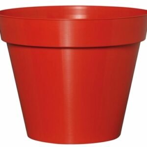 Maceta 16 cm x 13 cm Plastico Rojo Retro