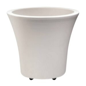 Maceta 20 cm x 17.5 cm Plastico Blanco City