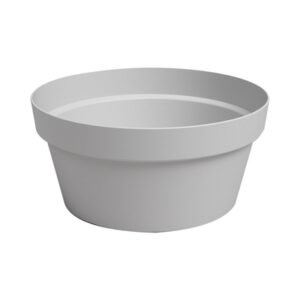 Maceta ARTEVASI 5600442833478 de Plastico Gris Claro Capri B, 30 cm x 14.3 cm