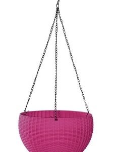 Maceta para Colgar 28 cm x 16 cm Plastico Rosado Intenso Hanna