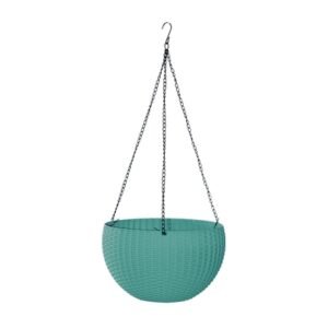 Maceta para Colgar 28 cm x 16 cm Plastico Verde Menta Hanna