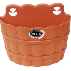 Maceta para Pared 24 cm x 18 cm Plastico Terracota