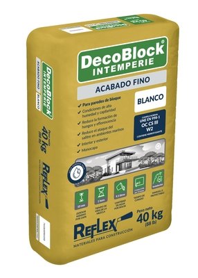 Mezcla para Repello Decoblock Intemperie Blanco Fino Precio Puesto en Tiendas San Miguel Mezcla para Repello Decoblock Intemperie Blanco Fino Precio Puesto en Tiendas San Miguel