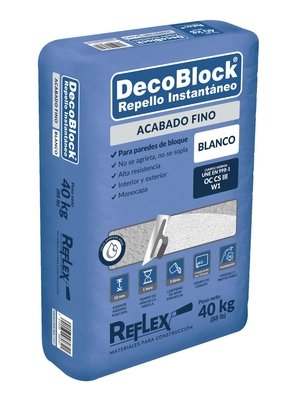 Mezcla para Repello Decoblock Interior Blanco Fino Mezcla para Repello Decoblock Interior Blanco Fino