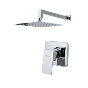 Mezclador Ducha Cuadrado Monomando Manecilla Lever Metal Cromado Straight