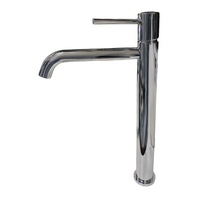 Mezclador Lavabo Monomando Manecilla Pin Metal Cromado 1 Agujero Cuello Alto Redondo Mezclador Lavabo Monomando Manecilla Pin Metal Cromado 1 Agujero Cuello Alto Redondo