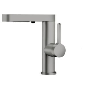 Mezclador Lavabo Monomando Metal Gris Oscuro Extraible Magic