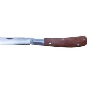 Navaja para injertar de 17.5 cm con mango de madera
