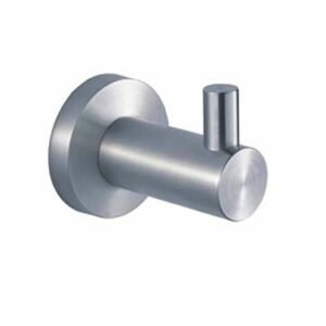 Percha 71122 de Acero Inoxidable Cepillado Redondo, de Empotrar para Baño