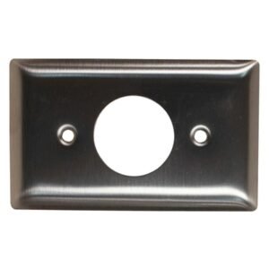 Placa Rectangular Toma 20 a Metal Inoxidable
