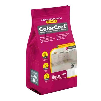 Porcelana Gris Claro sin Arena Colorcret 0.45 kg (1 Lb) Porcelana Gris Claro sin Arena Colorcret 0.45 kg (1 Lb)