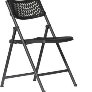 Silla Plegable Metal-plastico Negro