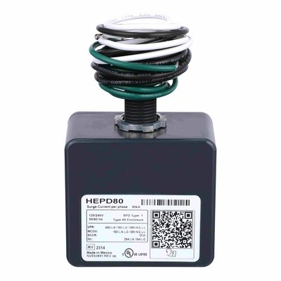 Supresor SCHNEIDER HEPD80 80 Ka 120 V/240 V — Transiente Monofasico Supresor SCHNEIDER HEPD80 80 Ka 120 V/240 V — Transiente Monofasico