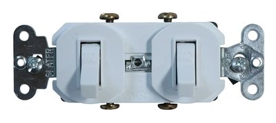 Switch Palanca Doble 15 a Blanco Switch Palanca Doble 15 a Blanco