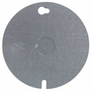 Tapadera Redonda para Caja Conexion 10.16 cm (4 in) Galvanizado con Knockout Calibre 24