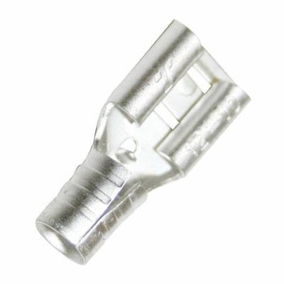 Terminal Hembra Recto Cable 12-10 Awg 6.40 mm sin Aislamiento Terminal Hembra Recto Cable 12-10 Awg 6.40 mm sin Aislamiento
