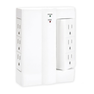Toma Adaptador Polarizado Blanco 6 Salidas 1000 J 15 a 125 V