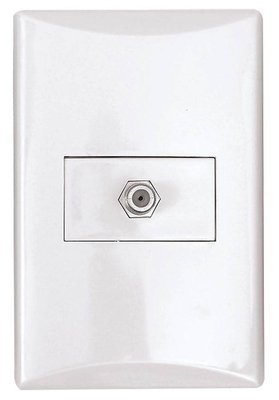 Toma Coaxial para Antena Tv Marfil Integrado Toma Coaxial para Antena Tv Marfil Integrado