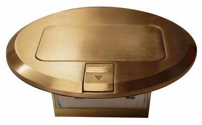 Toma Doble Polarizado para Piso 125 V 20 a Bronce Toma Doble Polarizado para Piso 125 V 20 a Bronce