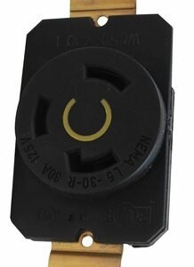 Toma PASS & SEYMOUR L530R 120 V 30 A L530-R — Hembra Industrial Seguridad
