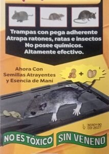 Trampa Adhesiva para Roedores con Semilla Natural