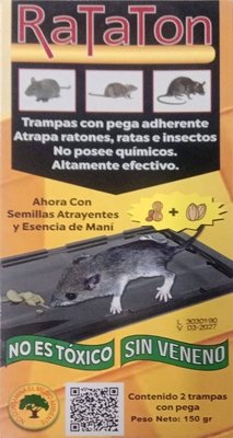 Trampa Adhesiva para Roedores con Semilla Natural Trampa Adhesiva para Roedores con Semilla Natural