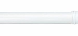 Tubo Galeria Extensible para Baño 104.14 cm - 193.04 cm (41 in - 76 in) Metal Blanco