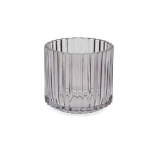 Vaso para Baño Vidrio Gris