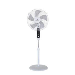 VENTILADOR PEDESTAL APOLO 45.72 cm CON CONTROL REMOTO BLANCO